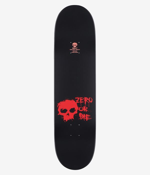 Zero Blood Skull 8.25" Planche de skateboard (black red)