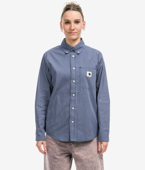 Carhartt WIP W' Groff Chemise women (check blue)