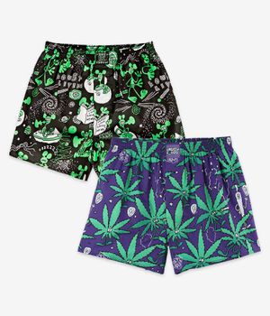 Lousy Livin Outerspace & Weedy Boxershorts (black) 2 Pack