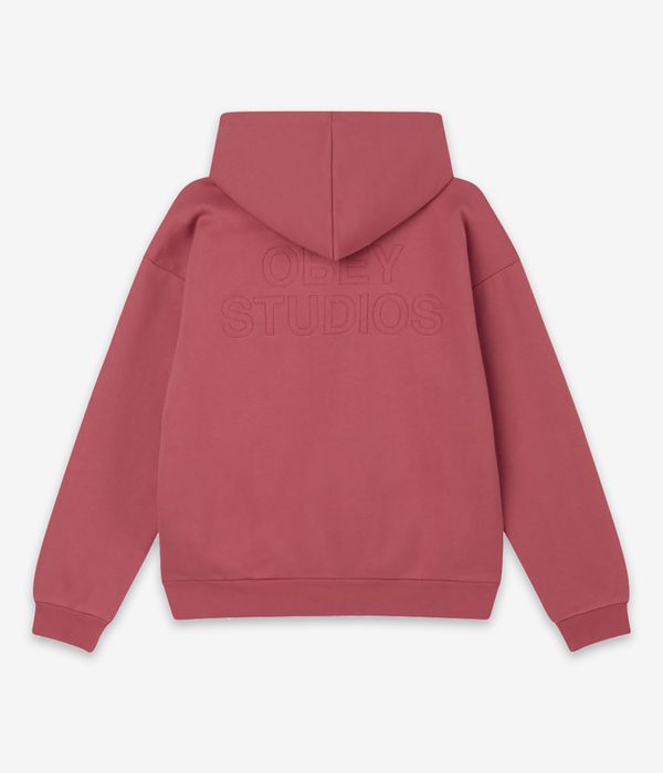 Obey Studios Extra Heavy Hoodie (mineral red)