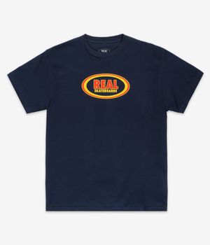 Real Oval T-Shirt (true navy red)