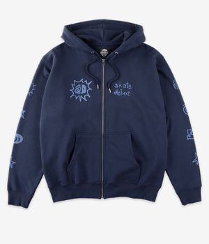 skatedeluxe Tonal Organic Zip-Hoodie (dark navy)