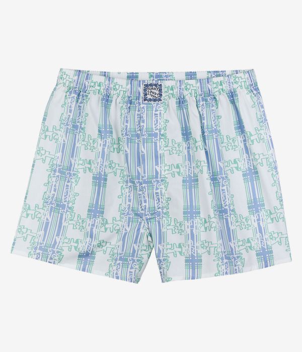 Lousy Livin Slinky Boxershorts (white & poseidon) 2 Pack