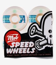 MOB x Atmo Flag Wheels (white) 53mm 100A 4 Pack
