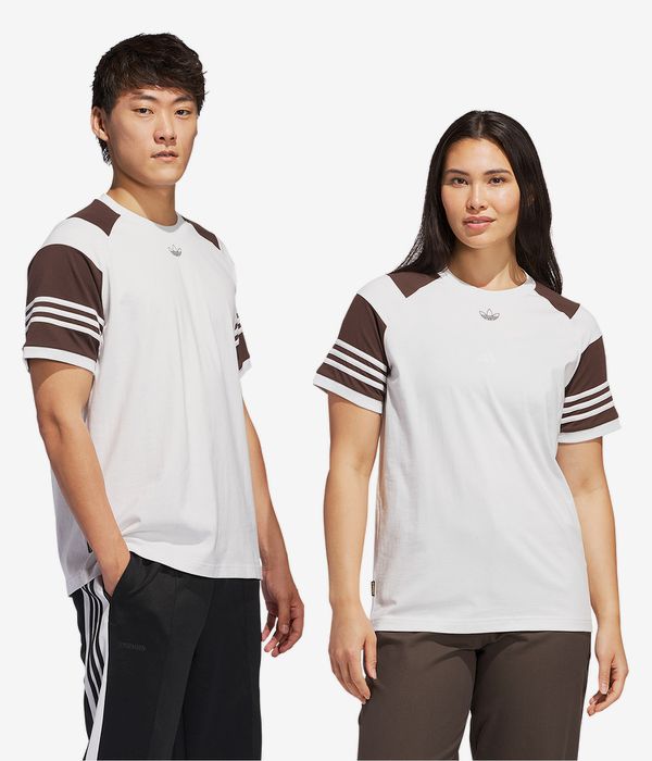 adidas Tyshawn Camiseta (cry white dark brown)