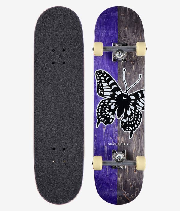 skatedeluxe Premium Butterfly 8" Tabla-completa (black purple)