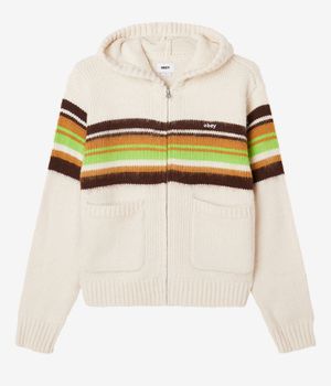 Obey Myers Zip-Sweatshirt avec capuchon (unbleached multi)