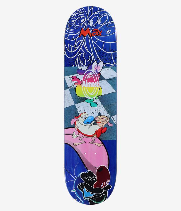 Almost Max Ren & Stimpy Mixed Up 8.25" Skateboard Deck (multi)