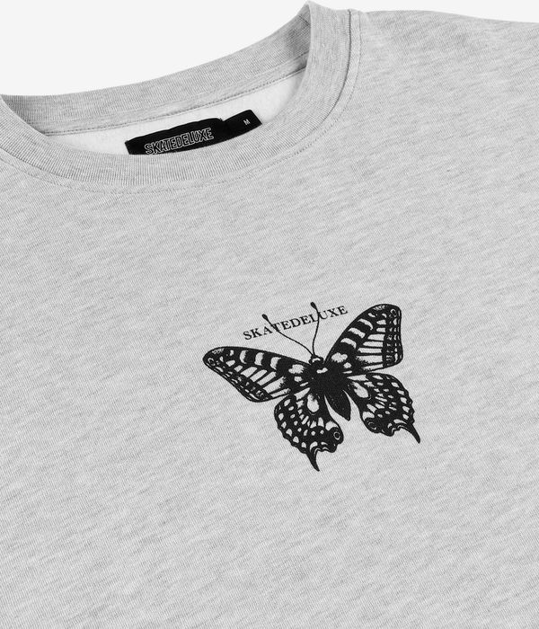 skatedeluxe Butterfly Felpa (light heather grey)