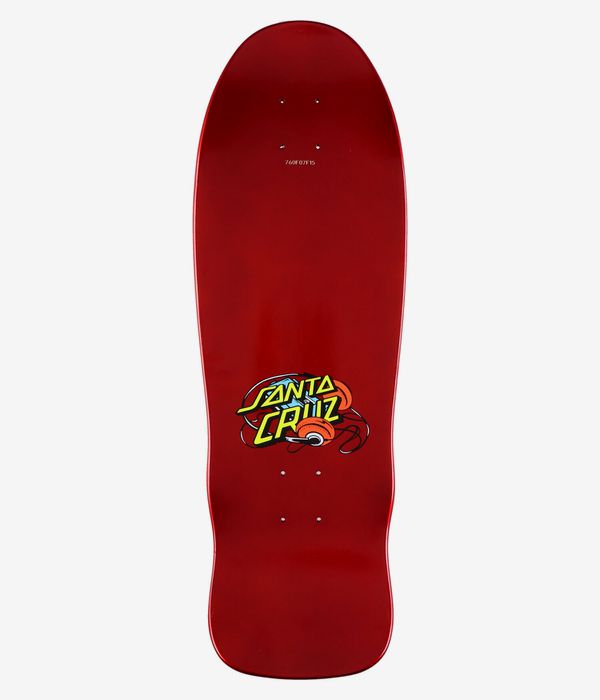 Santa Cruz x Stranger Things Grabke Max Melting Clock 9.7" Skateboard Deck (red)