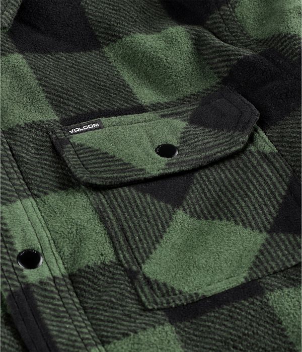 Volcom Bowered Fleece Shirt (dark pine)