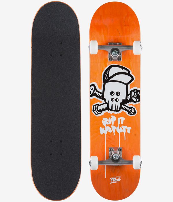 MOB Skull 8.125" Complete-Skateboard (orange)