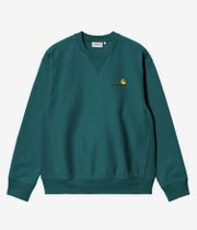 Carhartt WIP American Script Sweatshirt (malachite)