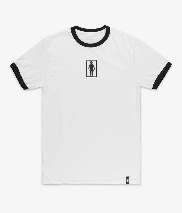 Girl OG Ringer T-Shirt (black white)
