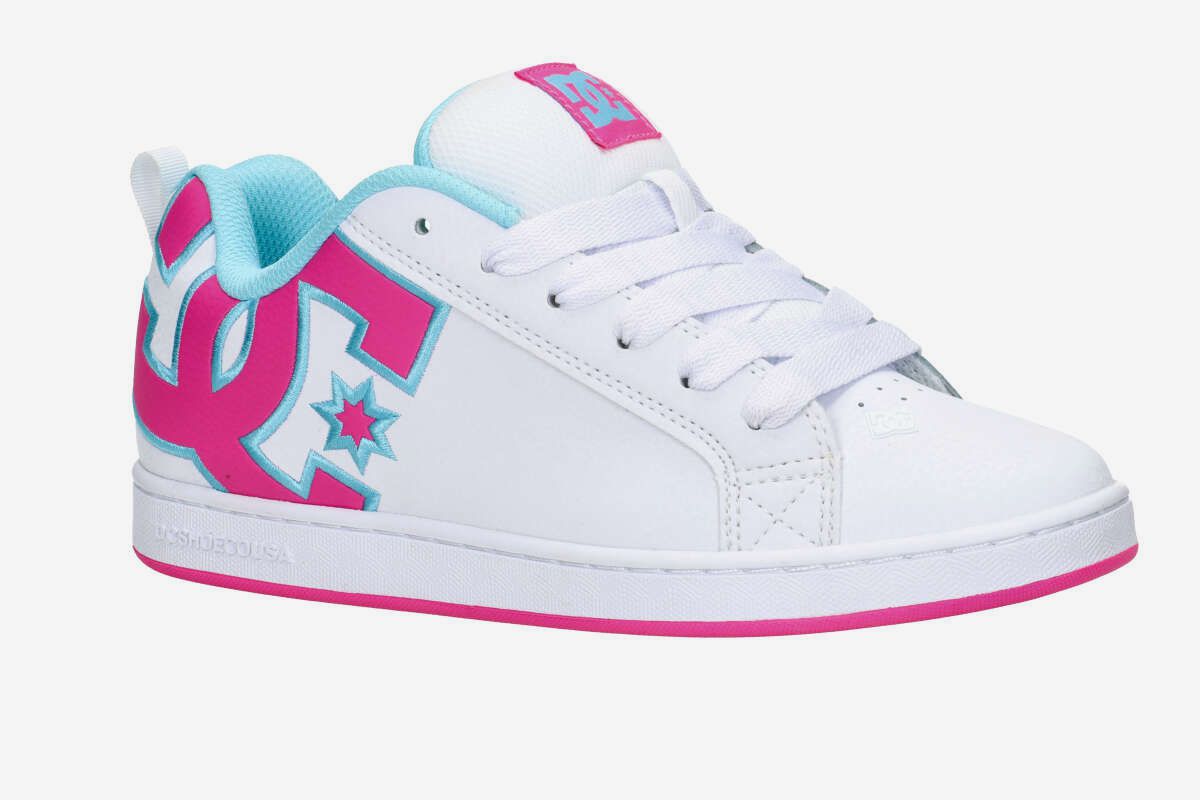 DC Court Graffik Shoes women (white pink turquoise)