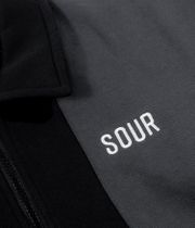 SOUR SOLUTION Collar Quarter Zip Sweatshirt (black grey)