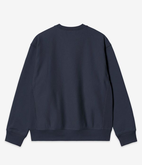 Carhartt WIP American Script Sweatshirt (deep night)