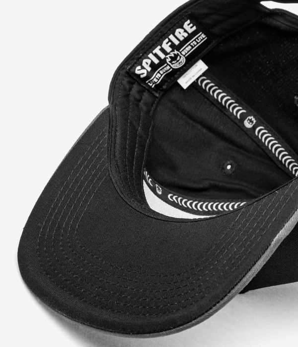 Spitfire Classic 87' Swirl Patch Snapback Casquette (black charcoal)