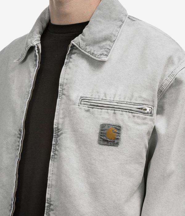 Carhartt WIP OG Detroit Organic Cotton Dearborn Jacke (black black chalk wash)