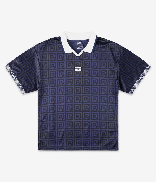 Reebok Monogram Football Polo-Shirt (black blue)