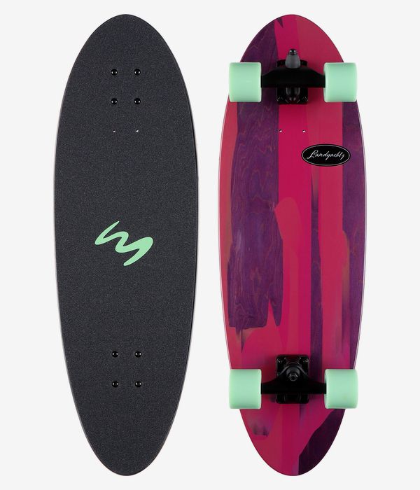 Landyachtz Groveler Hypercarve 32.5" (82,5cm) Complete-Longboard Surfskate (purple)