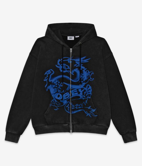 Obey Draco Zip-Hoodie (dusty black limo)