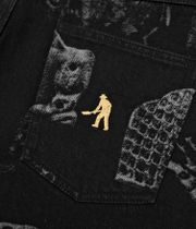Passport Denim Workers Club Jeansy (laser etched black)