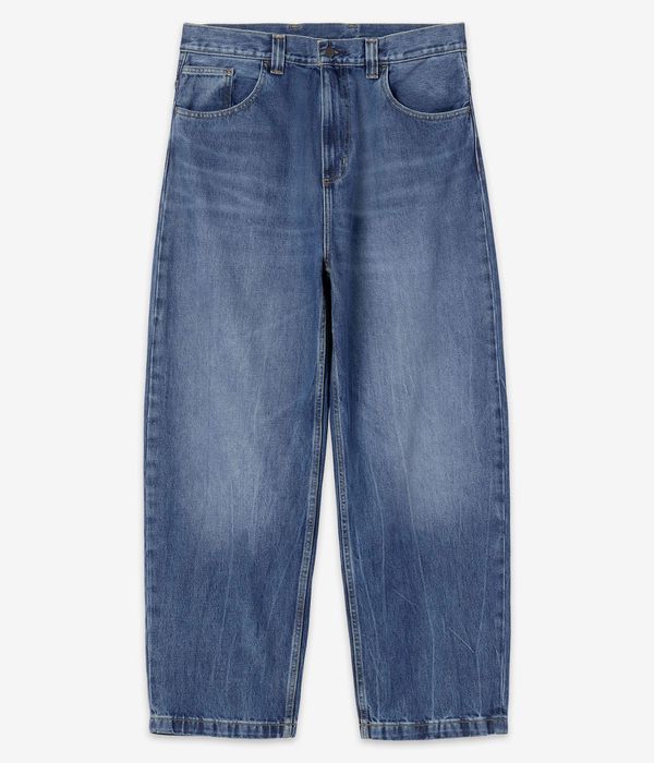 Carhartt WIP Brandon Pant Cotton Smith Jeans (blue marble used wash)