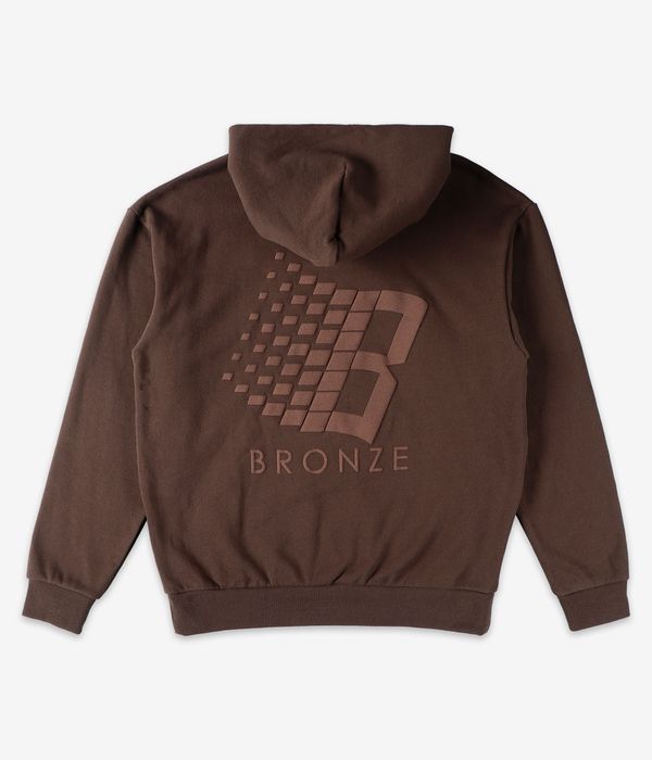 Bronze 56k B Logo Puff Print Sudadera (brown)
