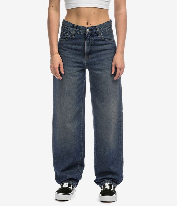 Carhartt WIP W' Arin Pant Corganic Fairfield Vaqueros women (blue dark used wash)