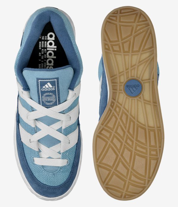 adidas Skateboarding Adimatic Shoes (blue white gum)
