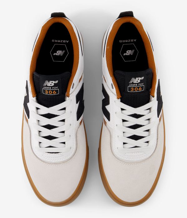 New Balance Numeric 306 Shoes (white black gum)