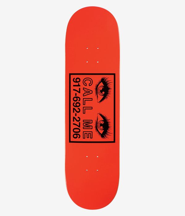 Call Me 917 Eyes 8.5" Skateboard Deck (red)