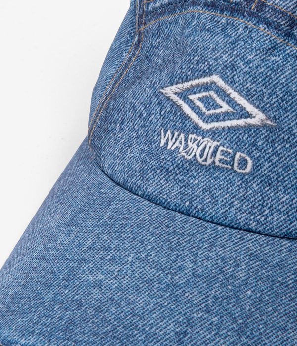Wasted Paris x Umbro Trompe L' Oeil Track Cap (washed blue)