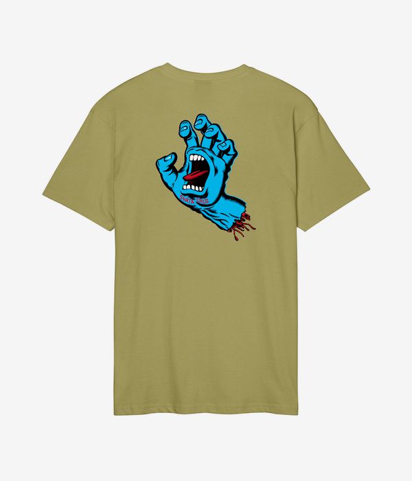 Santa Cruz Screaming Hand Chest T-Shirt (iguana)