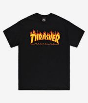 Thrasher Flame Camiseta (black)