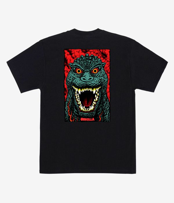 Santa Cruz x Godzilla Destroyer Stripes T-shirt (black)