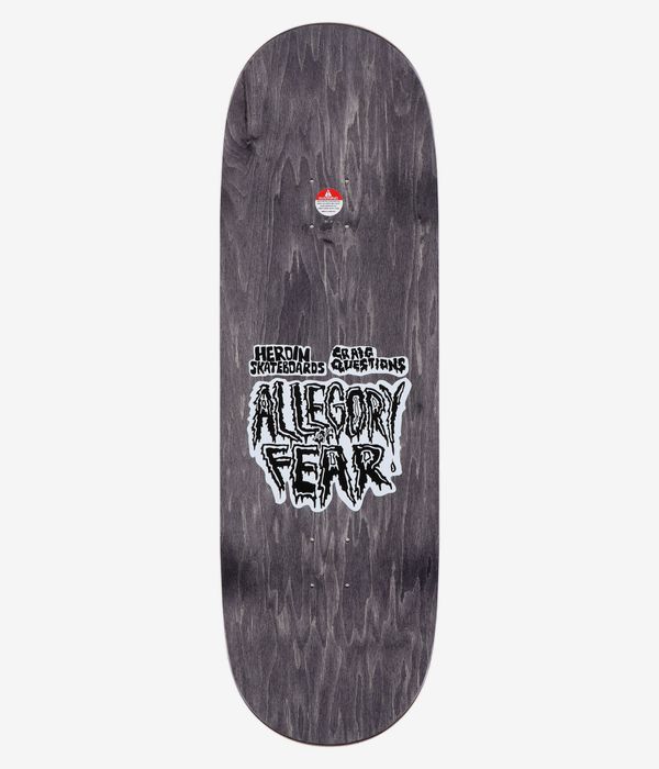 Heroin Skateboards Scott Allegory Of Fear 10" Skateboard Deck (black)