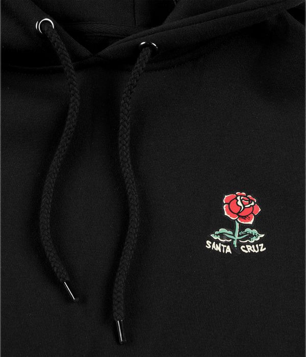 Santa Cruz Screaming Rose Flash Felpa Hoodie (black)