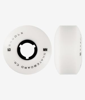 skatedeluxe Fidelity Series Ruote (white/black) 53mm 100A pacco da 4