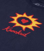 Krooked Sun Heart T-Shirt (true navy)