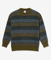 Polar George Sweatshirt (blue green stripe)