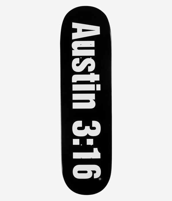 Enjoi Three Sixteen 8.5" Skateboard Deck (black)