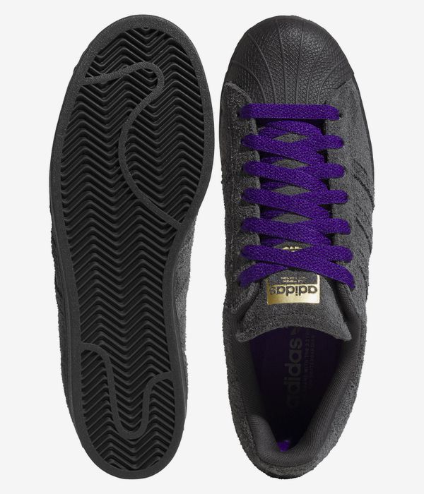 adidas Skateboarding Superstar ADV Scarpa (carbon carbon collegiate purple)
