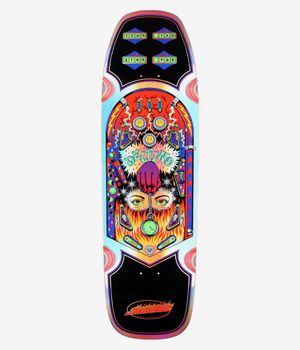 Santa Cruz Delfino Pinball Shaped 9.14" Skateboard Deck (multi)