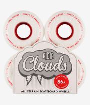 Ricta Clouds Wielen (white red) 53mm 86A 4 Pack