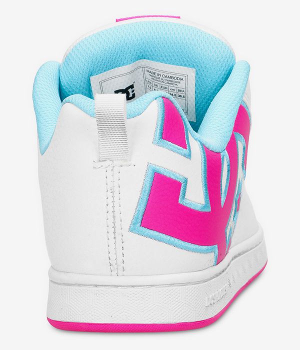 DC Court Graffik Shoes women (white pink turquoise)