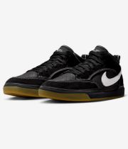 Nike SB React Leo Chaussure (black white black gum light brow)