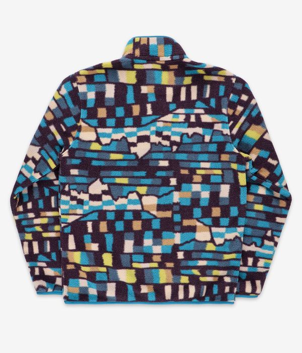 Patagonia Lightweight Synch Snap-T Jacket (fitz roy patchwork belay blue)