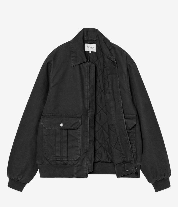 Carhartt WIP Stanton Deerfield Jacket (black stone washed)
